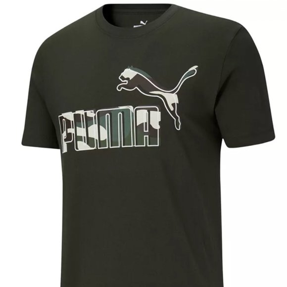 Puma Tee-shirt: Black with Camo Logo - NWT - Picture 2 of 9